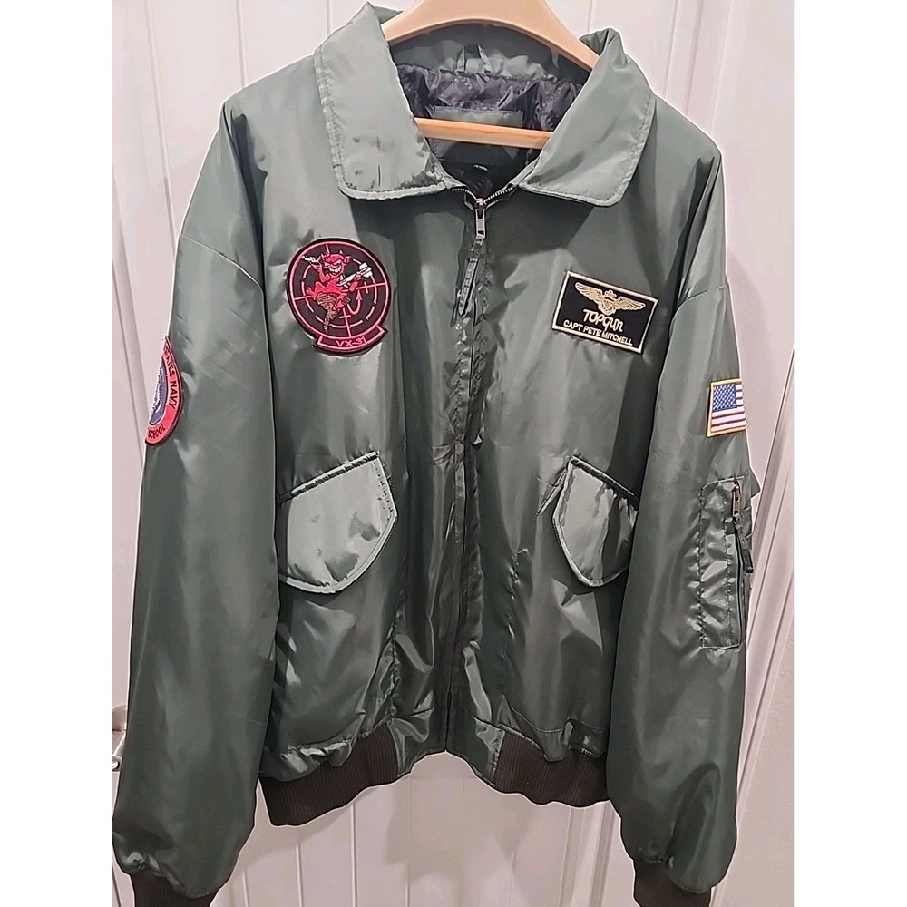 NEW Tom Cruise Top Gun Maverick Flight‎ Bomber Jacket Jet Pilot Jacket 3X